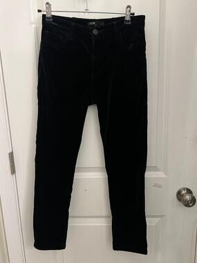 Maje Valvet Skinny crop Low rise pants 34 Black gothic romantic Indie sleuth